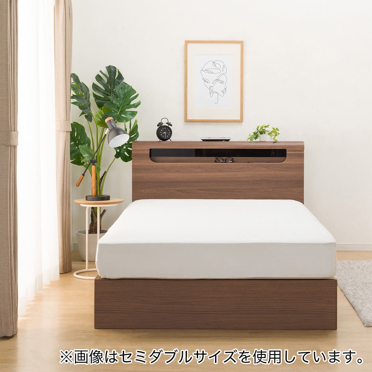ダブルベッドフレーム(EB-003 引出し付き MBR DR) | ニトリネット