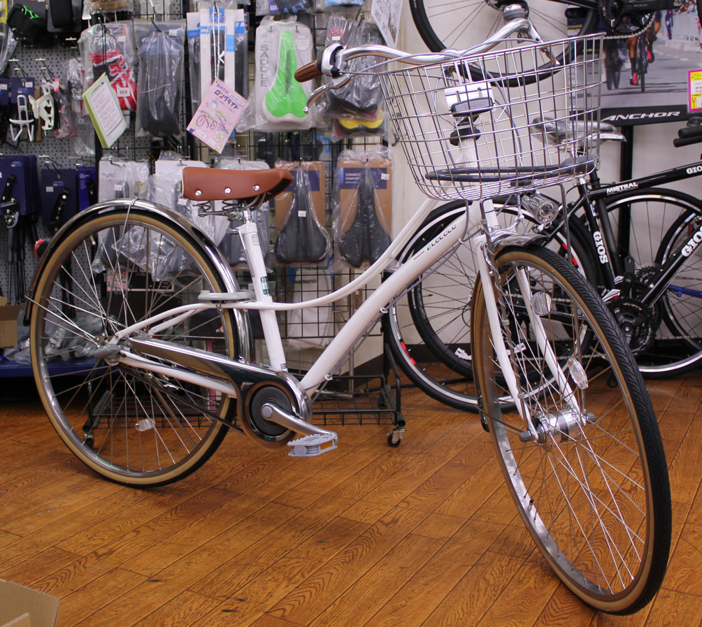 ブリヂストン製のベルト自転車ロココが期間限定特価で売出し中。