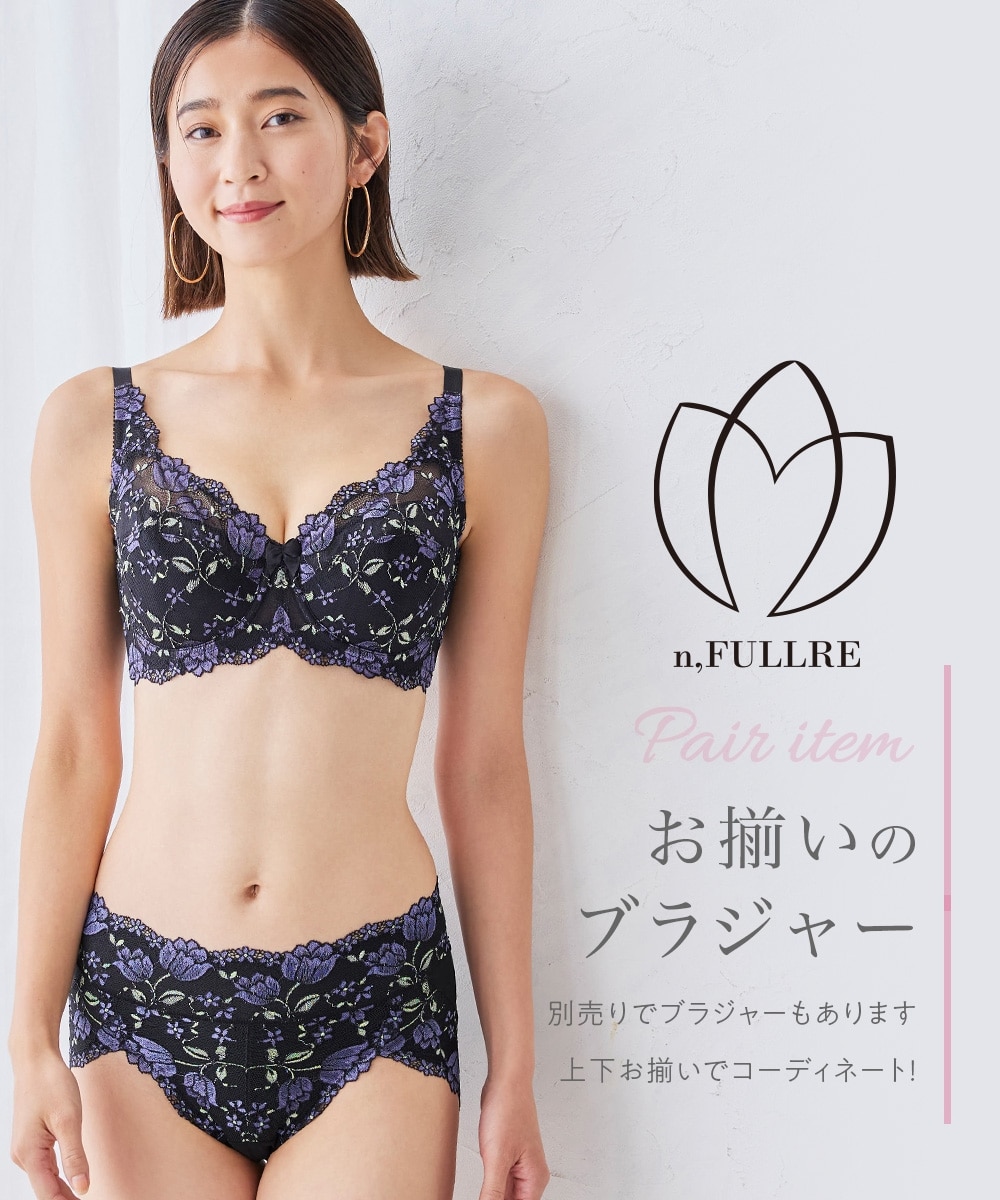 サポートやや深ばき丈コーディネートショーツ（チューリップ柄