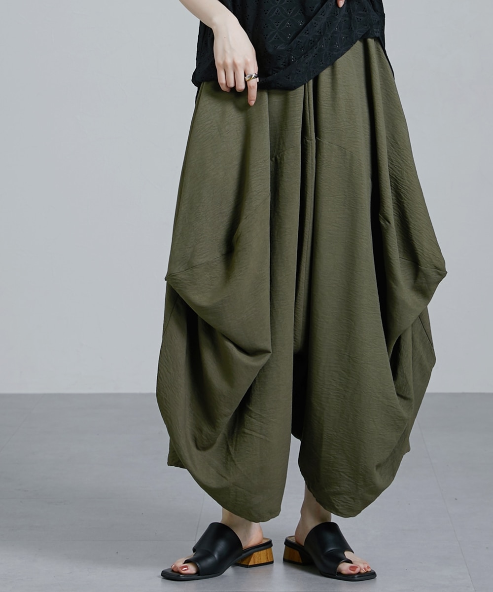 オーバーサイズ変形タックサルエルパンツ ［Soiunique］ 通販【ニッセン】