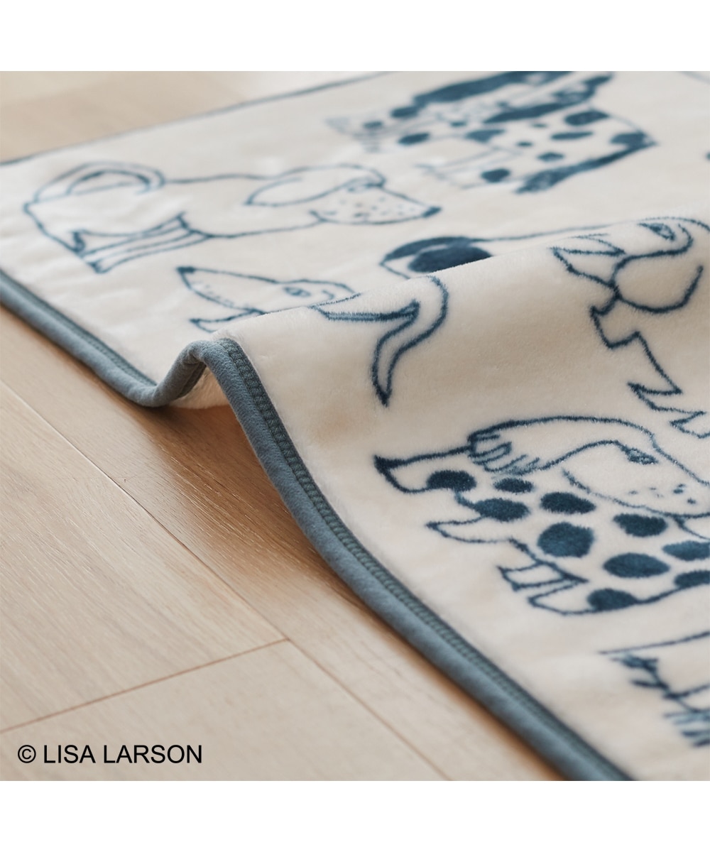 ふんわりフランネルひざ掛け リサ・ラーソン「スケッチドッグ」 通販