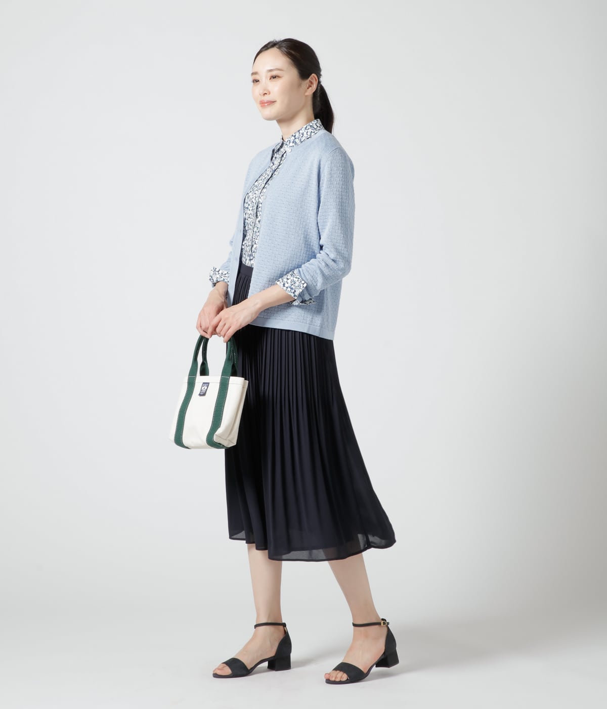 ポリエステルジョーゼット プリーツスカート(71252434-2024