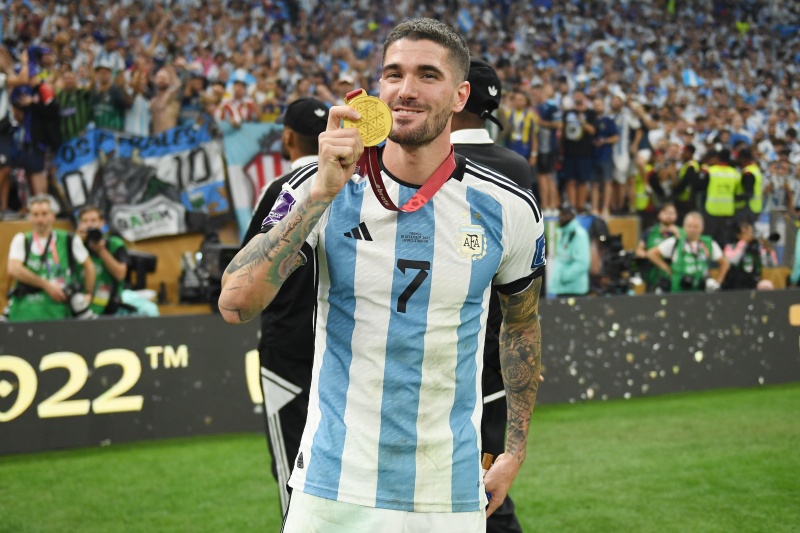 汗かき役”としてW杯制覇に大きく貢献…アルゼンチン代表MFデ・パウル