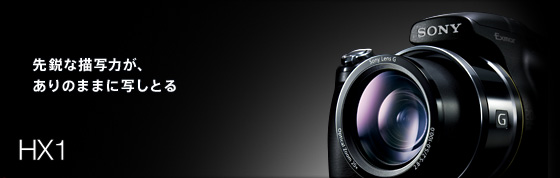 DSC-HX1 特長 : 高性能「Gレンズ」 | デジタルスチルカメラ Cyber-shot