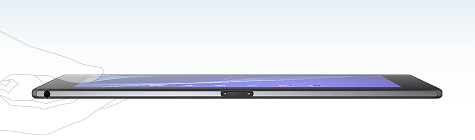 Xperia（TM） Z2 Tablet 特長 : コンセプト＆デザイン | Xperia(TM