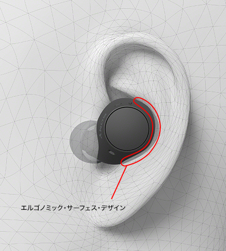 WF-C510 特長 : 小型軽量設計と快適な装着性 | ヘッドホン | ソニー