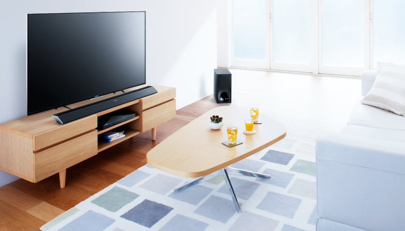 HT-CT780 特長 : デザイン | サウンドバー／ホームシアターシステム