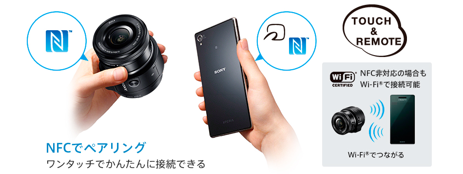 ILCE-QX1 特長 : 新しいスマートフォン撮影スタイル | デジタル一眼