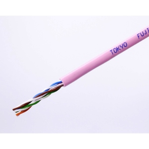 EM-Cat.5e U/UTP 0.5-4P EM-NSEDT 赤 300m巻: 通信ケーブル - 蛙屋