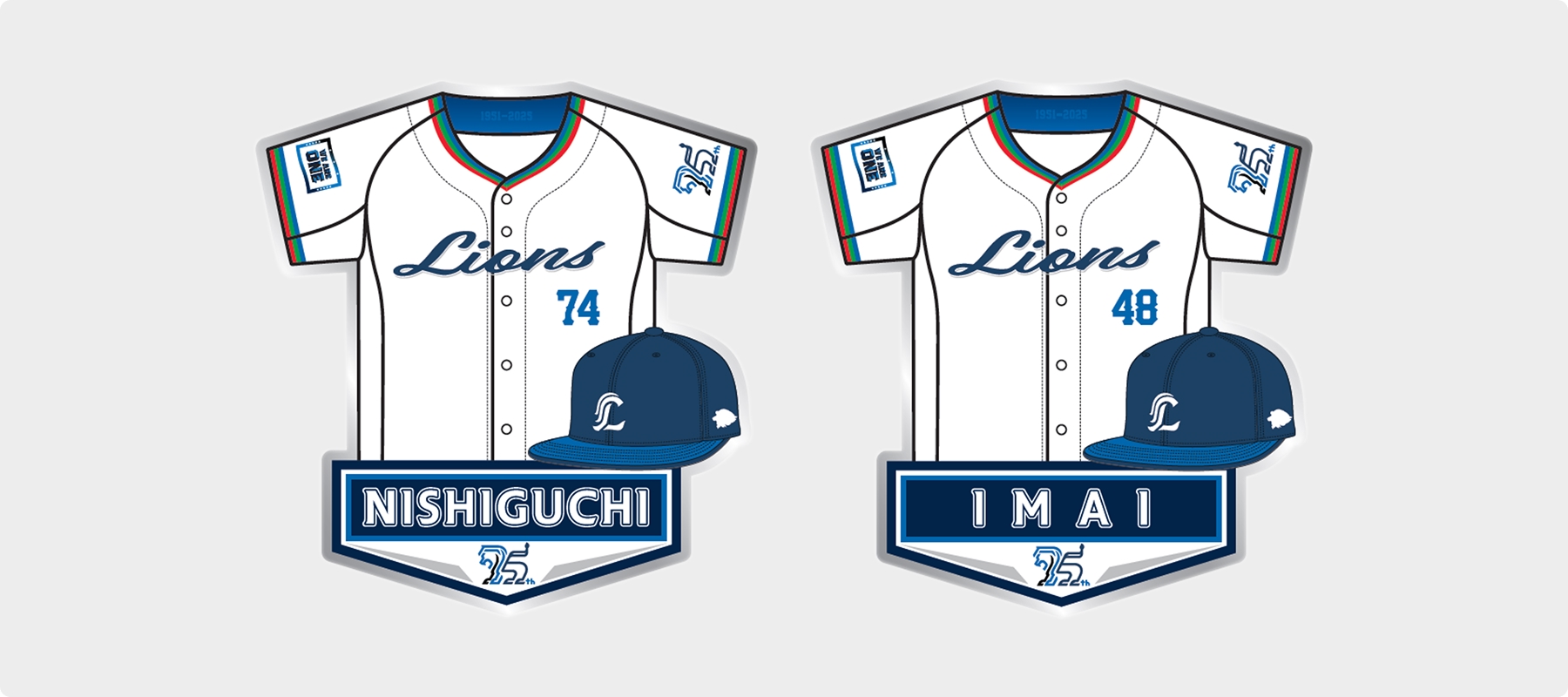 ライオンズ75周年シリーズ ユニフォーム型ピンバッチ販売 | 埼玉西武