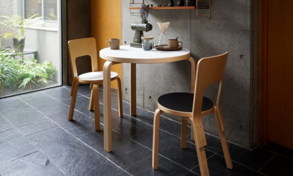 90Bテーブル φ75cm / ホワイトラミネートArtek（アルテック） | 公式