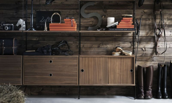 チェスト W78×D30×H42cm / ウォルナットString Furniture（ストリング