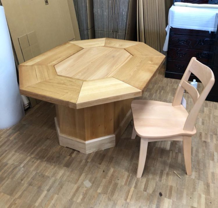 特注八角ダイニング | 仙台箪笥専門店 欅（けやき）産業株式会社