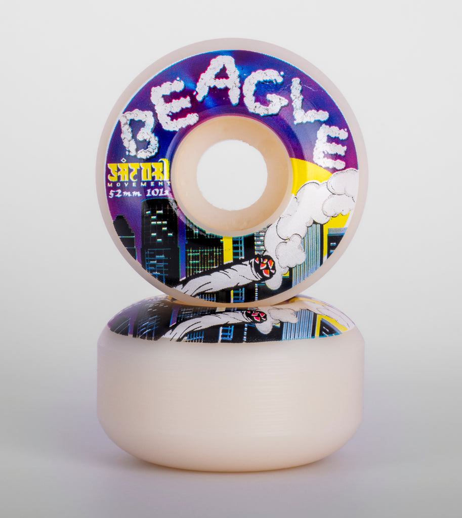 52mm Beagle Smoke City Skate Wheels (101a Classic) – Satori Movement