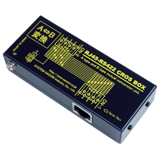 RJ45-RS422 CROS BOX製品情報｜シリアル信号変換器ならサコム