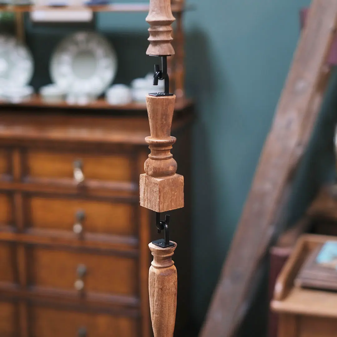 古材のウッドスピンドルフック S の通販 アンティーク調でおしゃれな