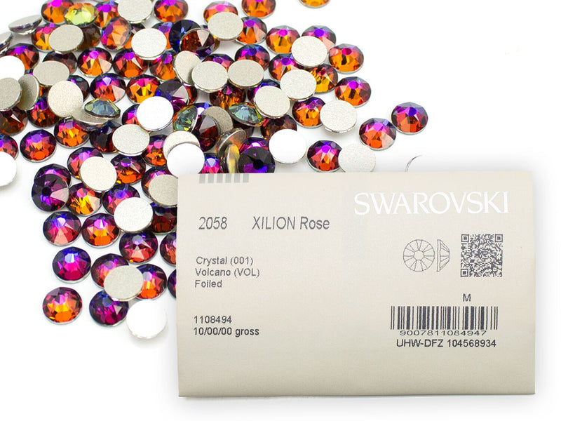 スワロフスキー クリスタルボルケーノ-#2058 4-ラインストーン