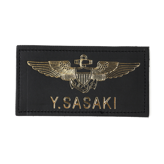 MARK & LONA ブラックレザー ネームタグ MARK & LONA ブラックレザー