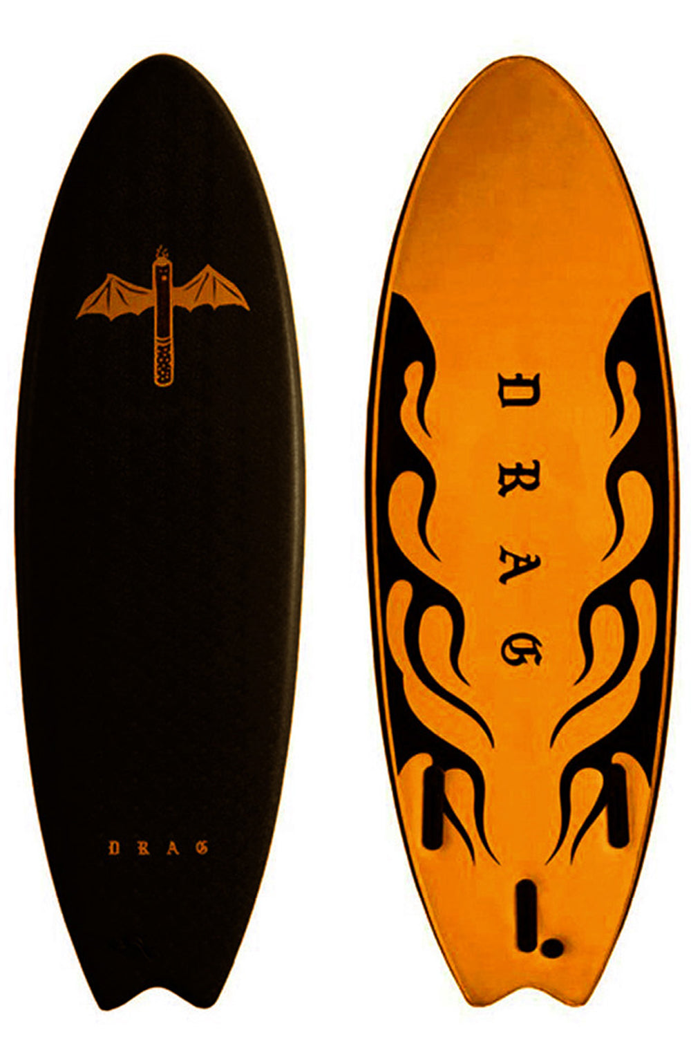 Drag Board Co Dart 5'6 Thruster Softboard - Comes with fins
