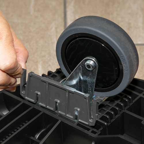 TRUSCO 樹脂台車 カルティオ(新型) 折畳 780X490 オリーブドラブ MPK