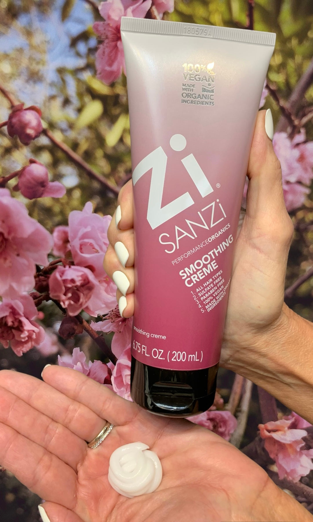 Zi Sanzi Smoothing Cream 8.5oz - Organic, Frizz-Free, Vegan