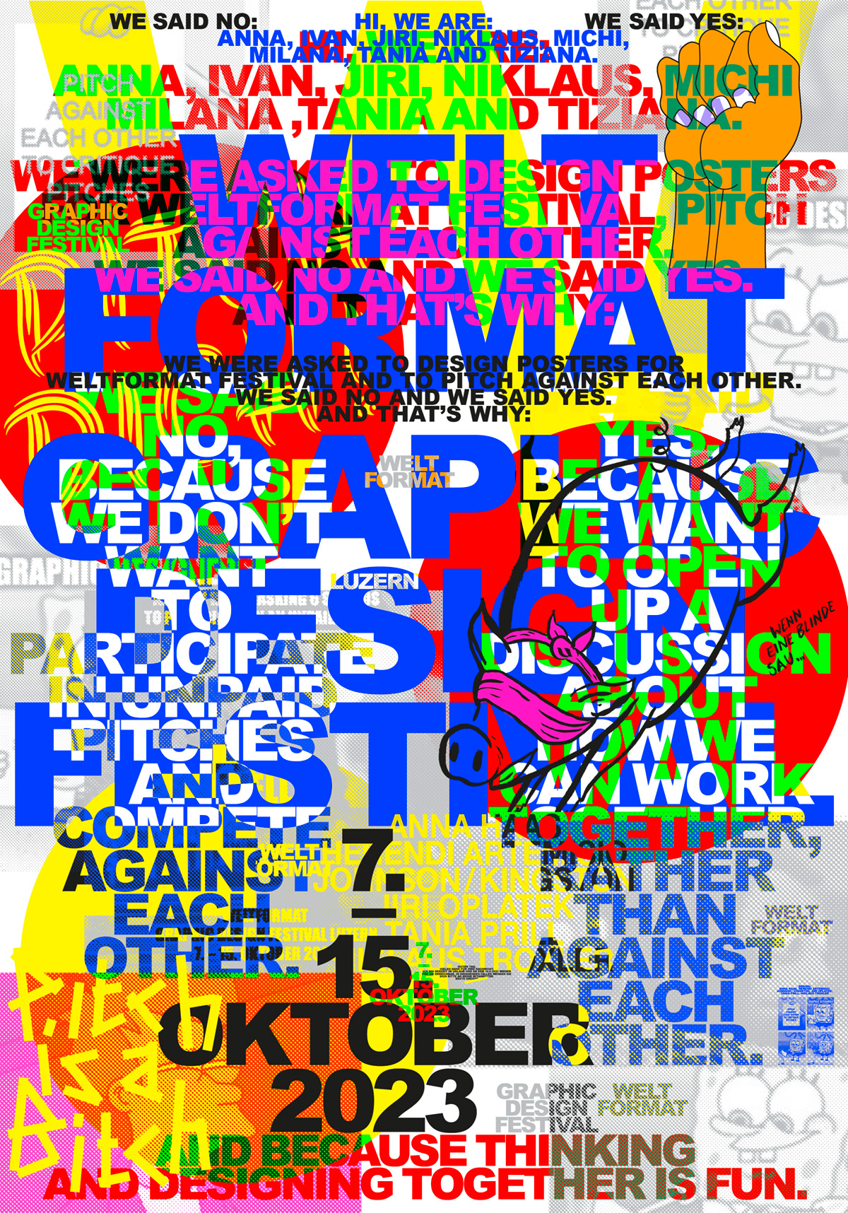 Weltformat Graphic Design Festival - slanted