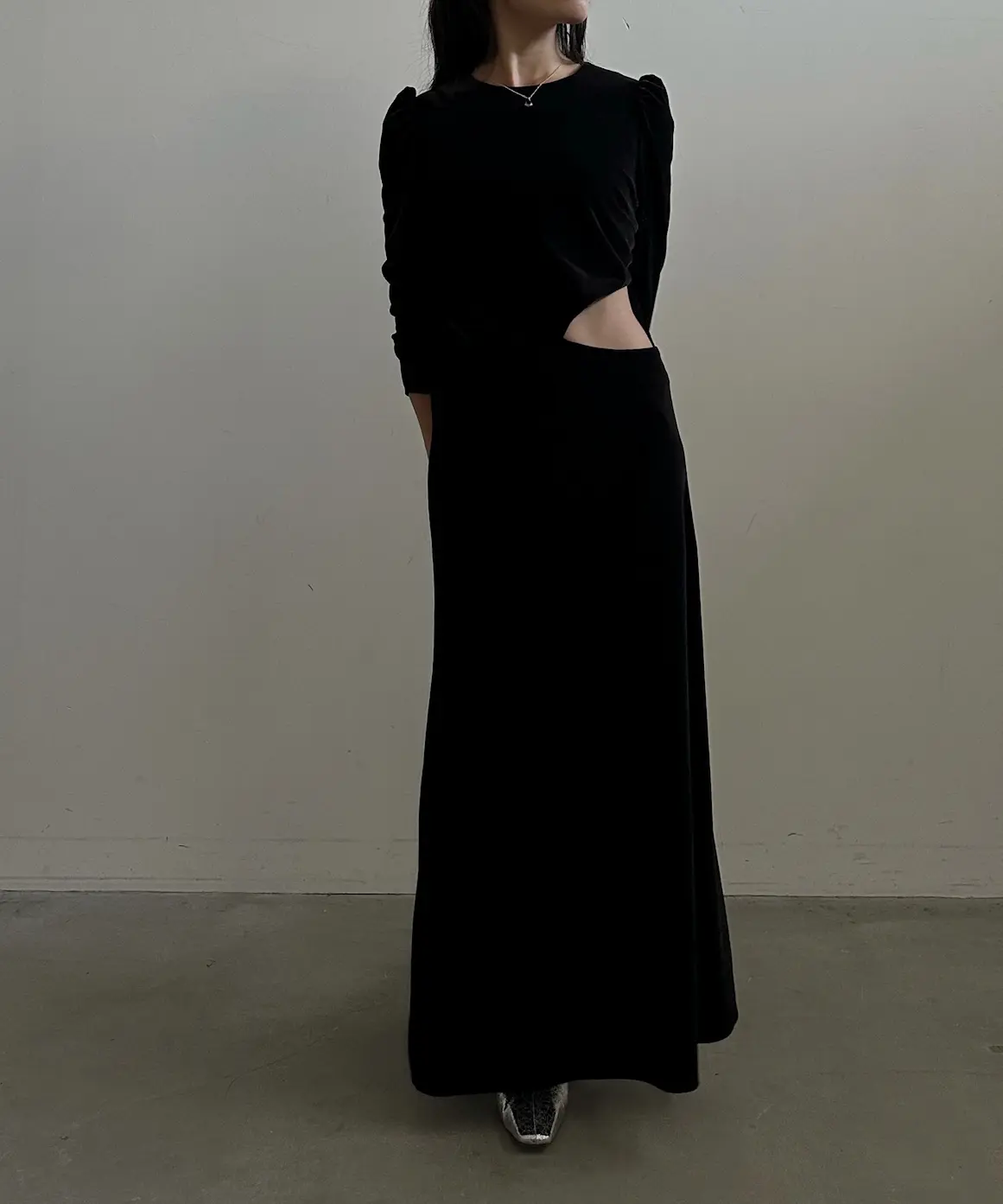 Sサイズ】UND VELOUR HOLE LACE DRESS Ameri VINTAGE（アメリ