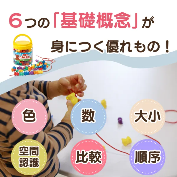 くまのひもとおし【知育玩具】 | 七田式公式通販