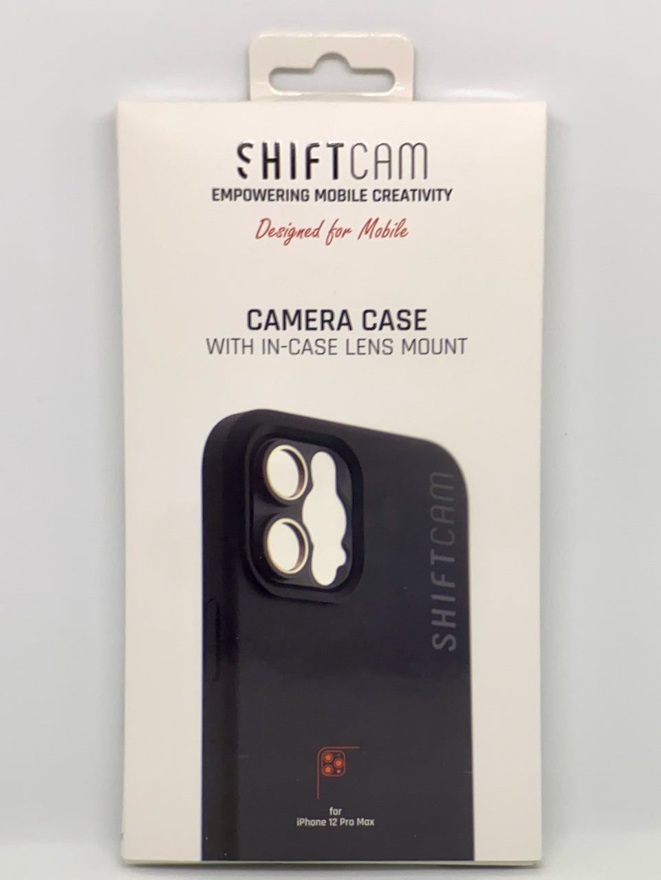 レンズマウント付きカメラケース iPhone 12 Pro Max / チャコール