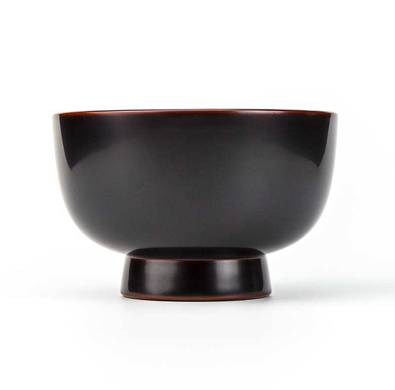 お椀汁椀-越前塗 なごみ椀 溜内黒［1客］ | 越前漆器粂治郎