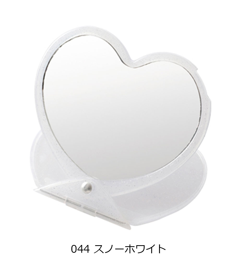 ラメ入りスライドミラー（ハート）｜最安値￥220|ほしい！ノベルティ
