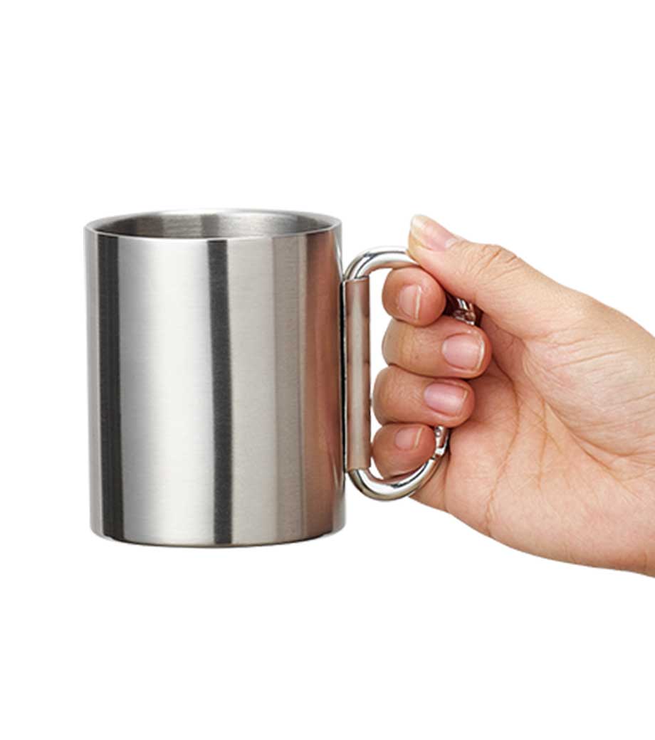 折りたたみカラビナハンドルステンレスマグ｜最安値￥655|ほしい