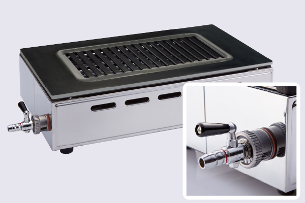 ガス高級焼肉器「王者」 Y-18SSP スチールプレートタイプ | 山岡金属