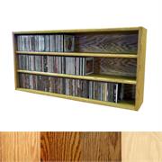 Wood Shed Solid Oak CD Storage Rack 470 CD Capacity TWS-503-3