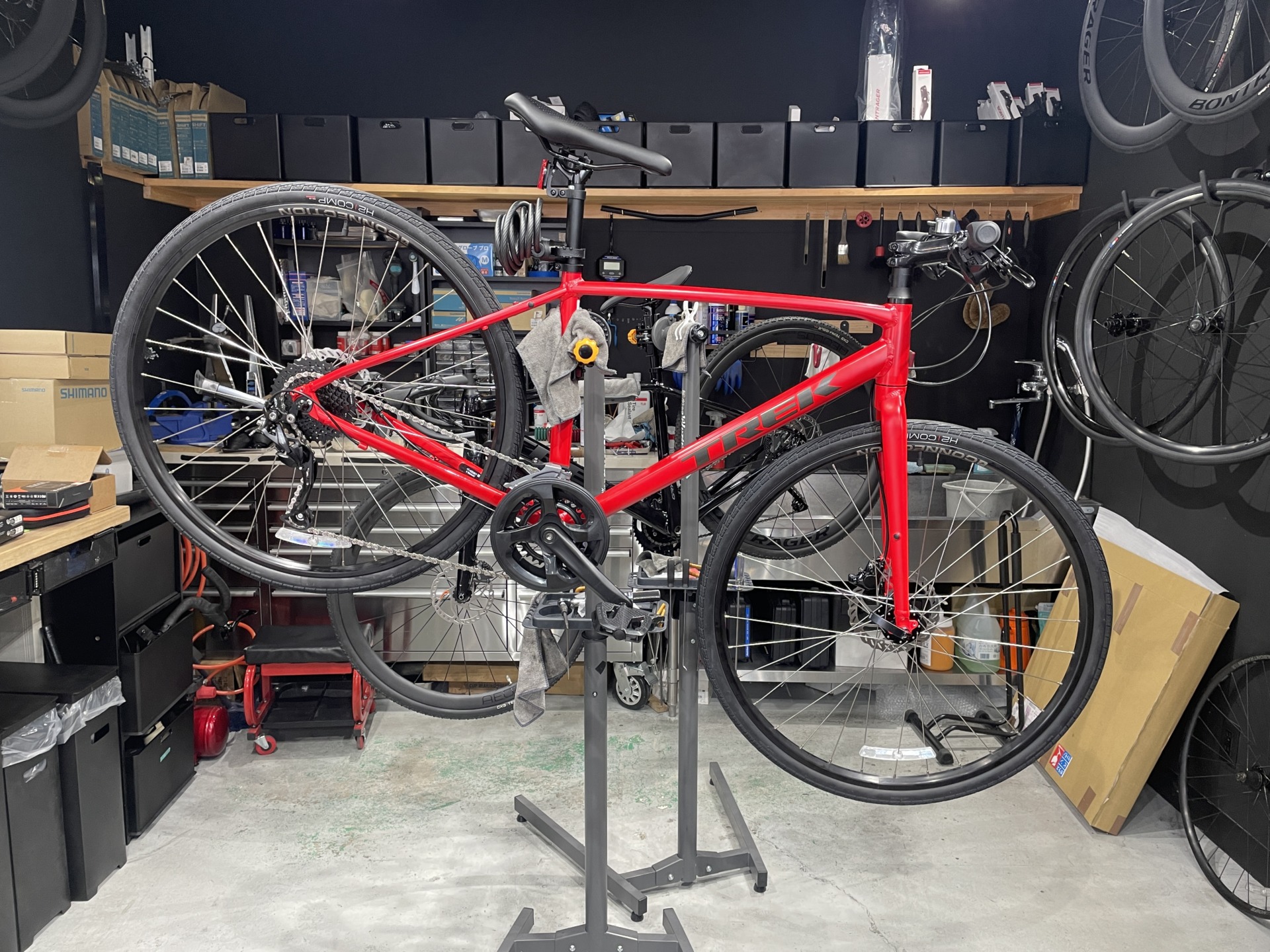 TREK FX 2 × 納車 + パーフェクト組み立て + ガラスコーティング