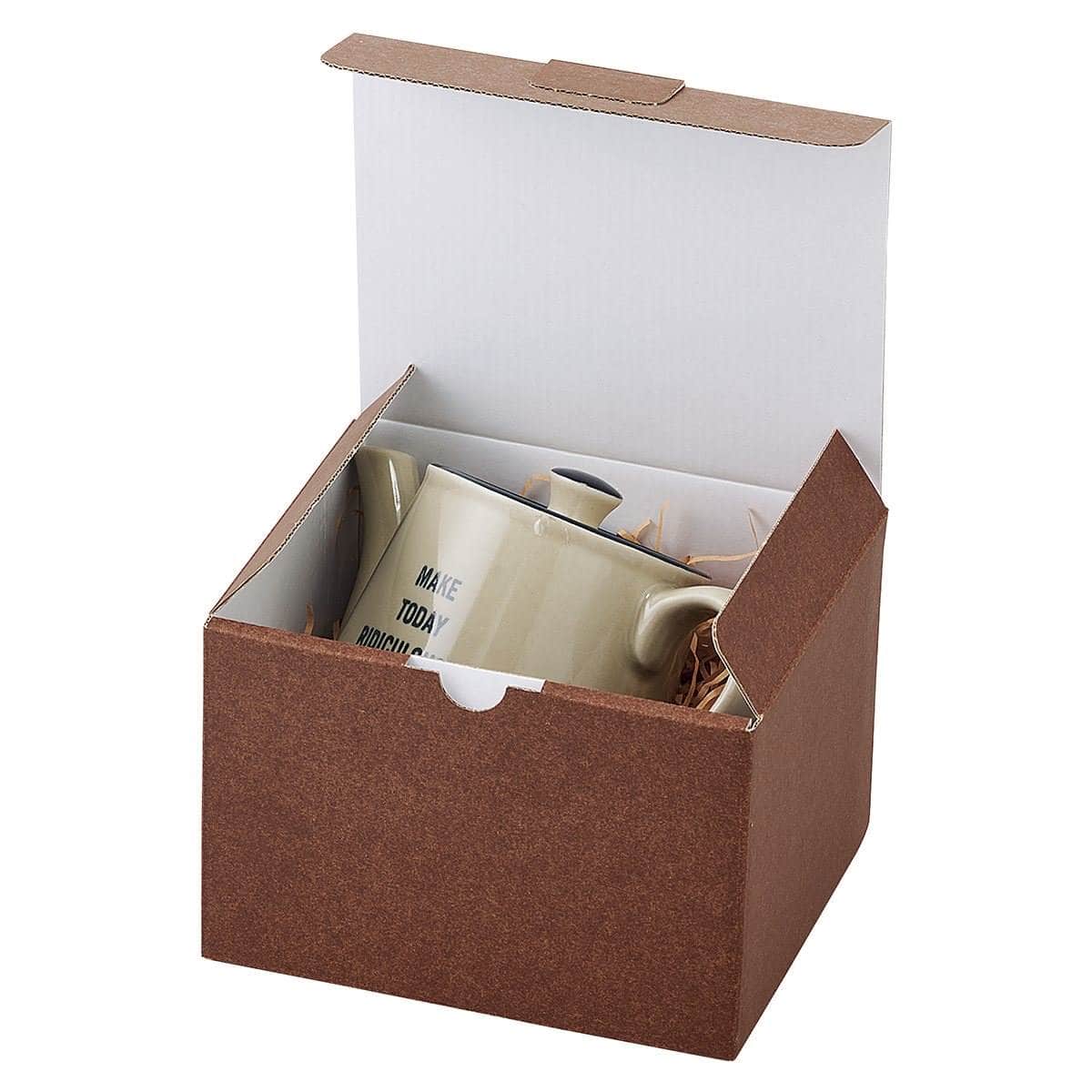 10枚】ギフトボックス ブラウン 12×10×11cm