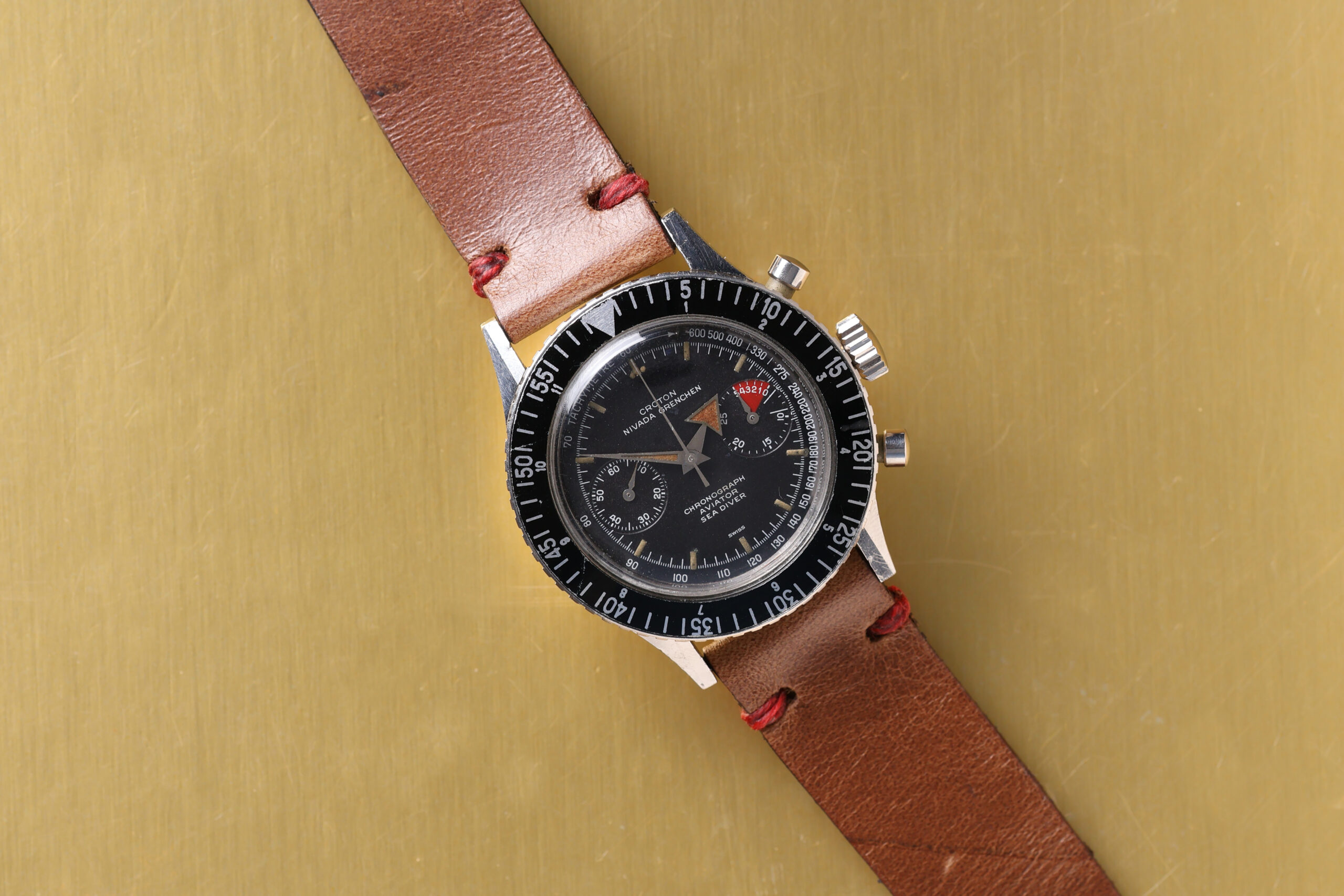 Croton Nivada Grenchen Aviator Sea Diver Chronograph - Summit