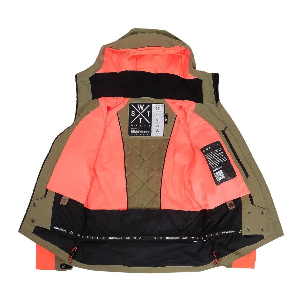 ワッツ（WATTS）（レディース）スキーウェア ジャケット 1X-ICES OLIVE
