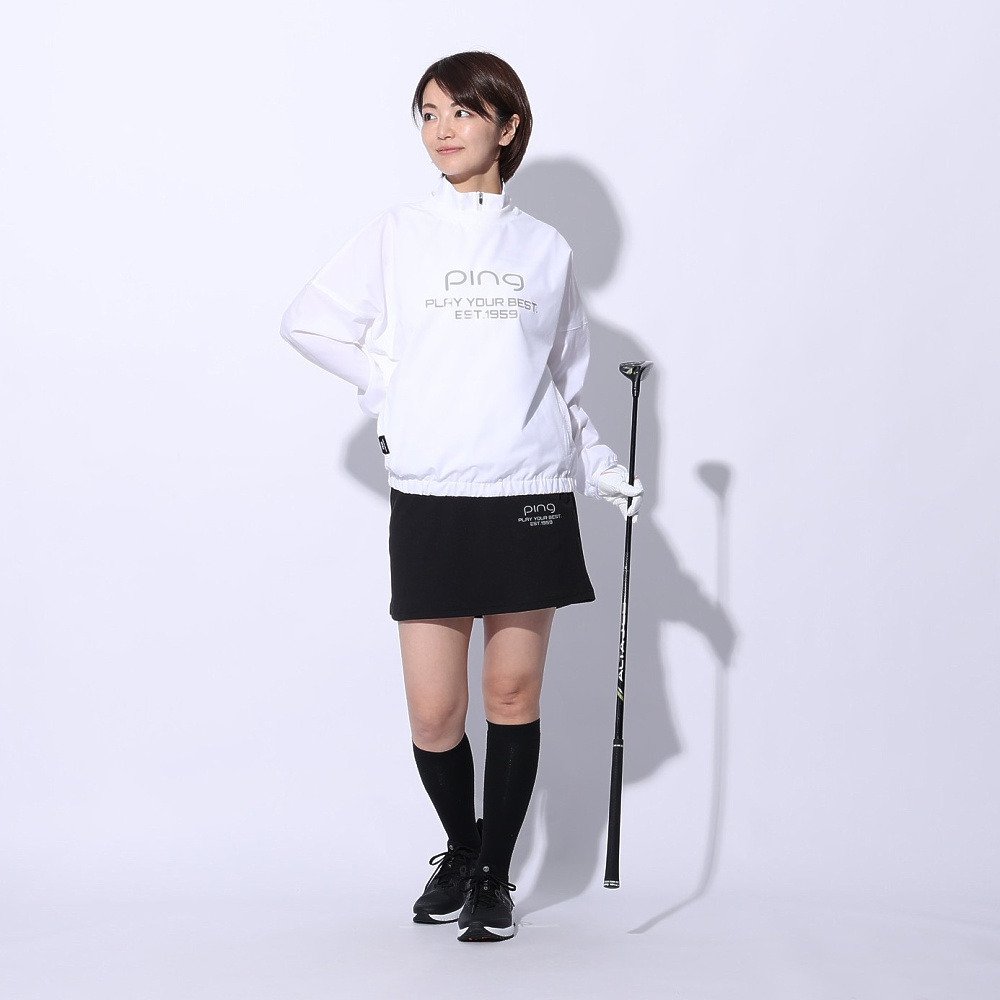ピン（PING）（レディース）ゴルフウェア 速乾 ジャカードストレッチ