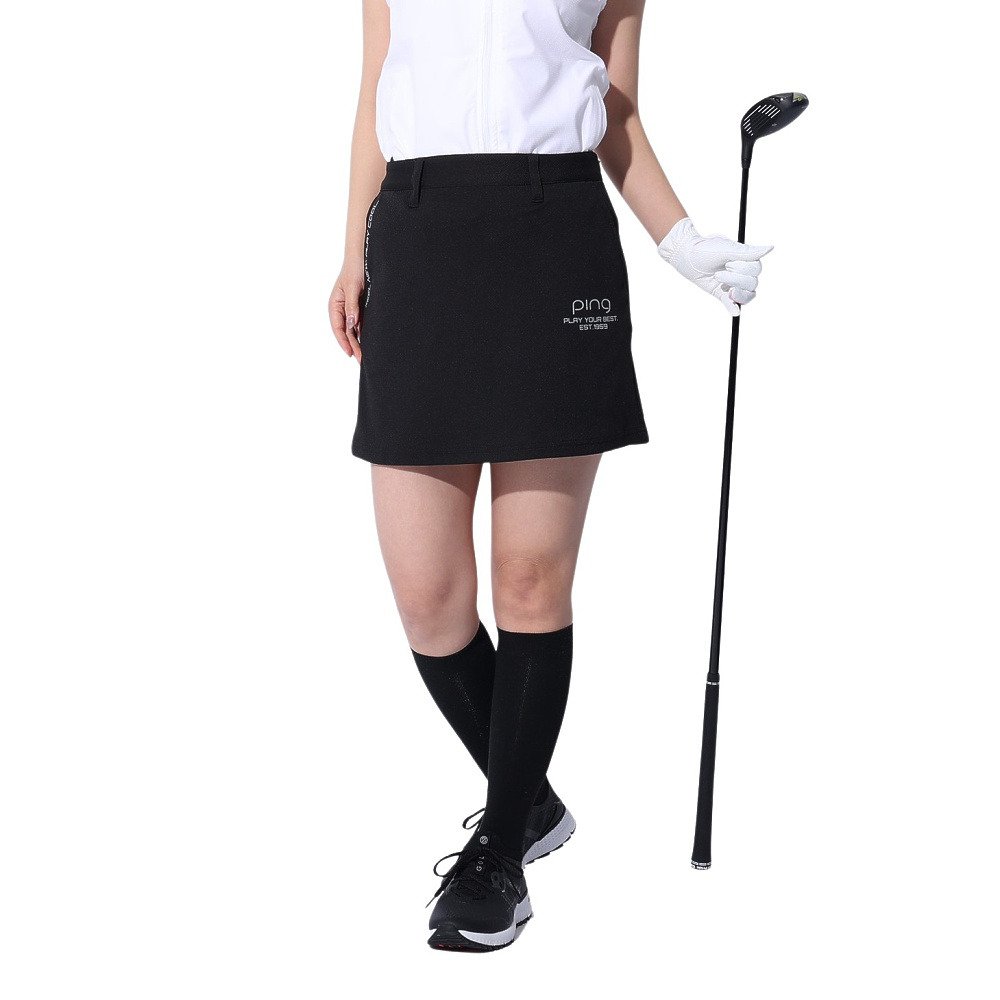 ピン（PING）（レディース）ゴルフウェア 速乾 ジャカードストレッチ