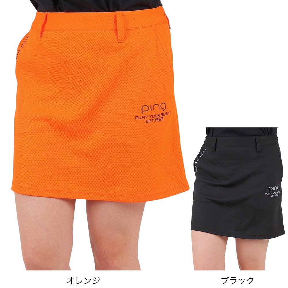 ピン（PING）（レディース）ゴルフウェア 速乾 ジャカードストレッチ