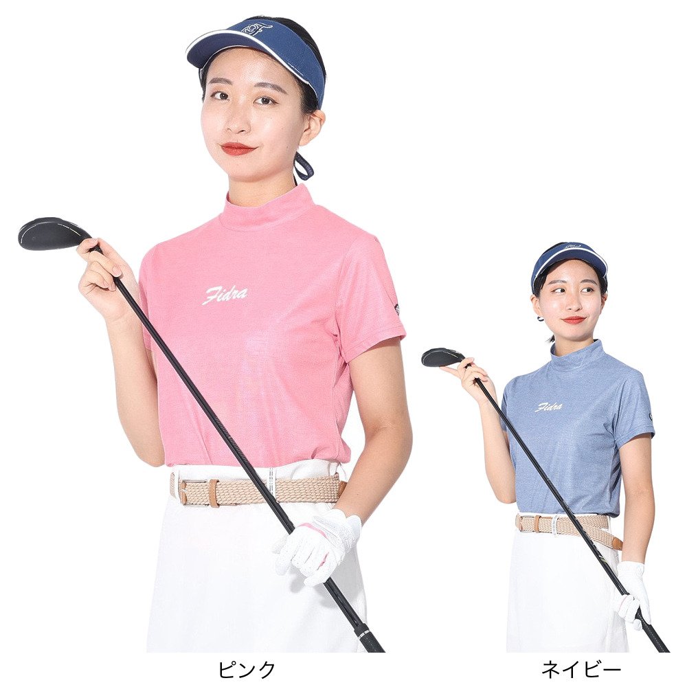 フィドラ（FIDRA）（レディース）ゴルフウェア 半袖 モックネック