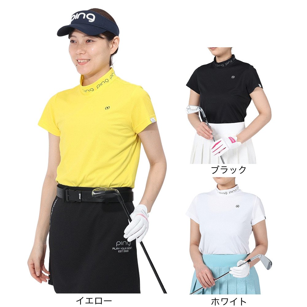 ピン（PING）（レディース）ゴルフウェア 機能性 半袖モックネック