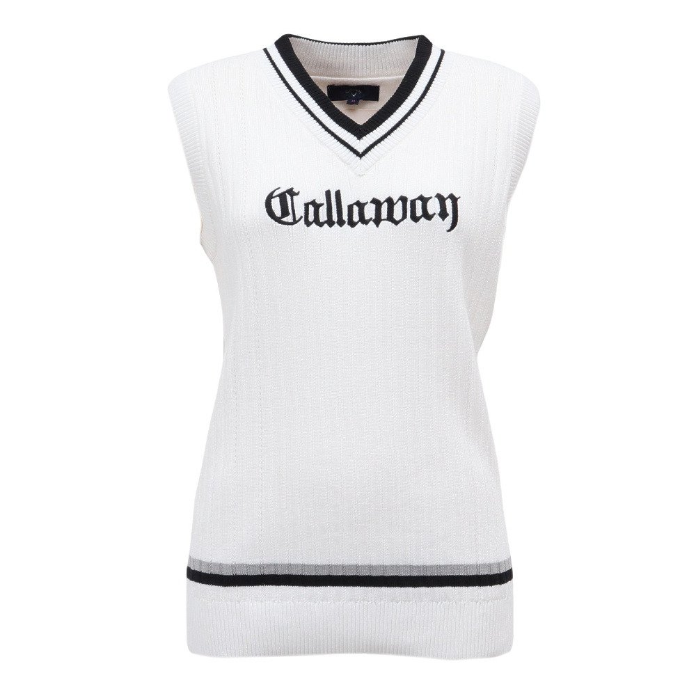 キャロウェイ（CALLAWAY）（レディース）ゴルフウェア Vネック リブ