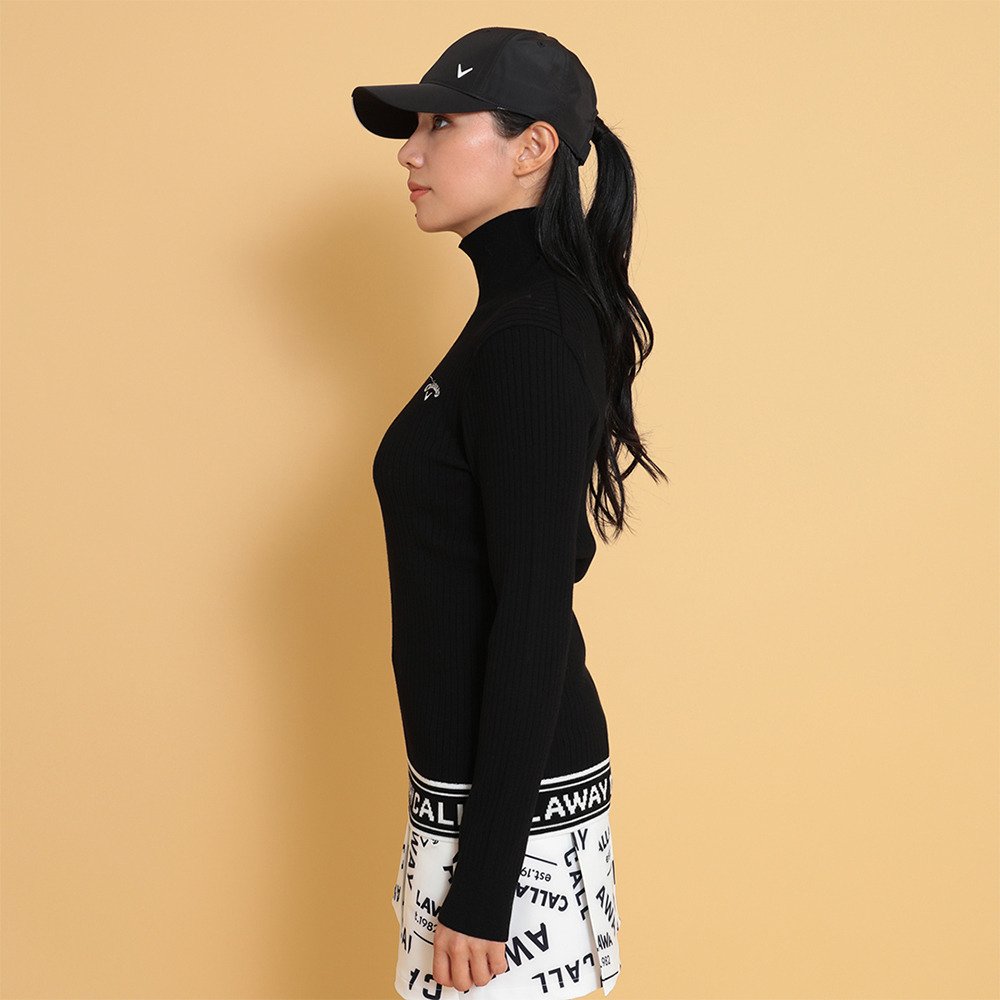 新品 8ヤーズ レディースゴルフ ハイネックトレーナー ブラックM