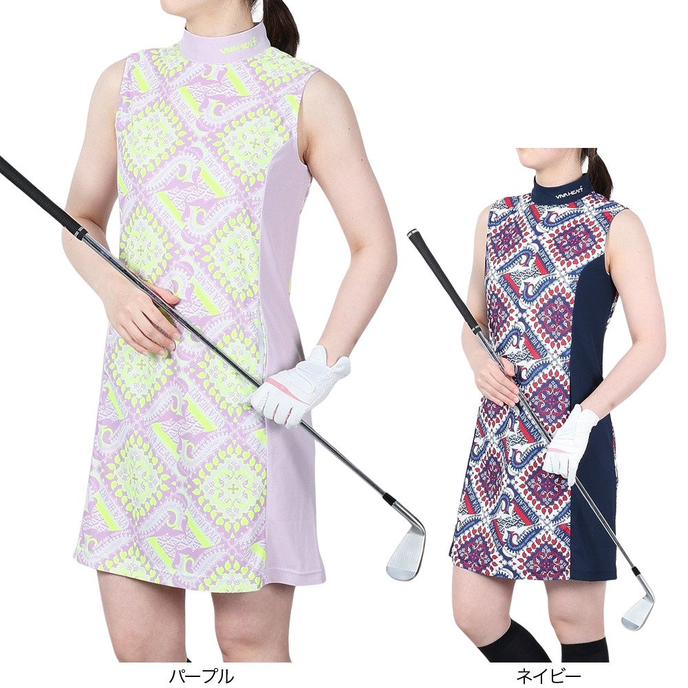 ビバハート（VIVA HEART）（レディース）ゴルフウェア 接触冷感 吸水速