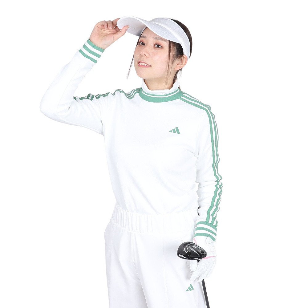 アディダス（adidas）（レディース）ゴルフウェア 保温 3ストライプ