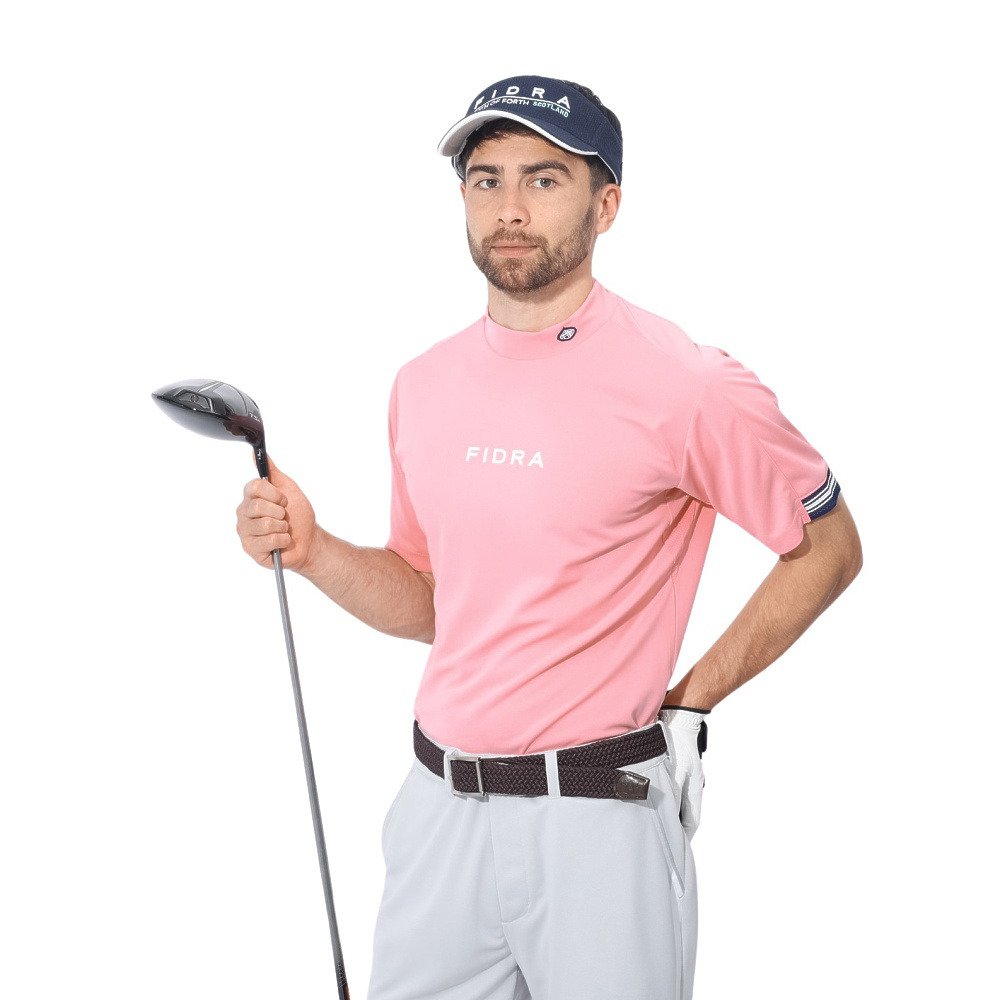 ゴルフウェア ハイネックシャツ ピンク | ゴルフ用品はヴィクトリアゴルフ