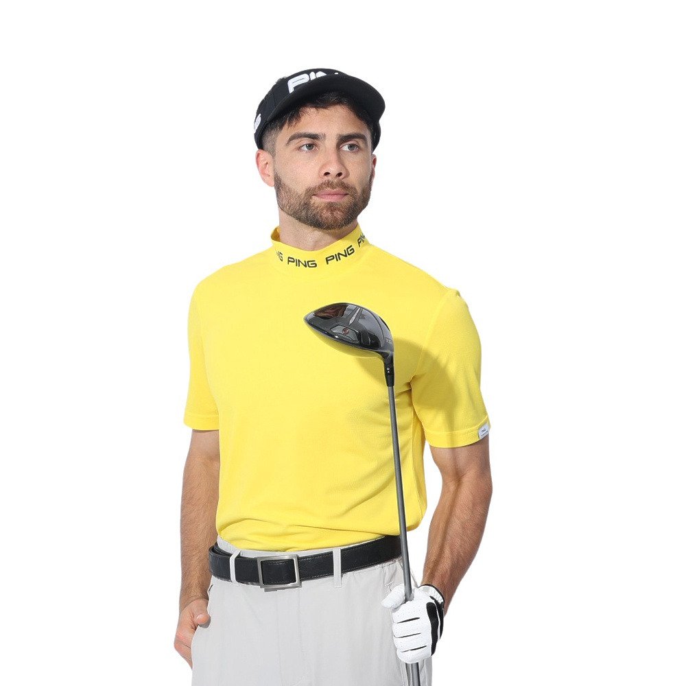 ピン（PING）（メンズ）ゴルフウェア 半袖モックネック ハイネック