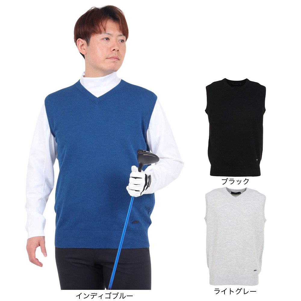 エピキュール（epicure）（メンズ）ゴルフウェア 14GG天竺Vネック